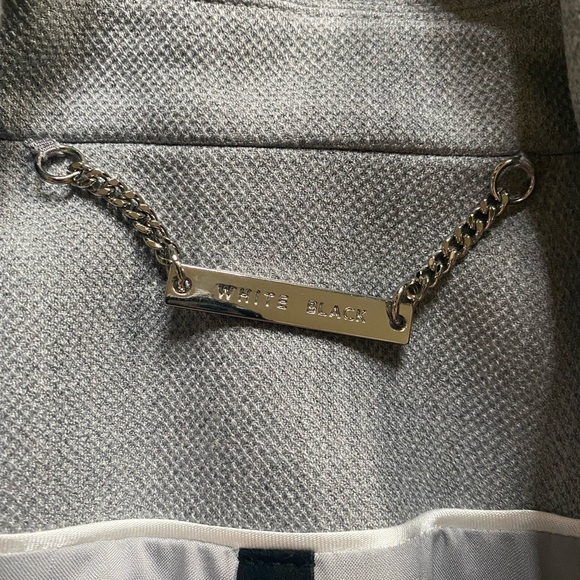 White House Black Market Blazer Women’s Size 6 Gray Fitted Lined Jacket Suit - Picture 11 of 12